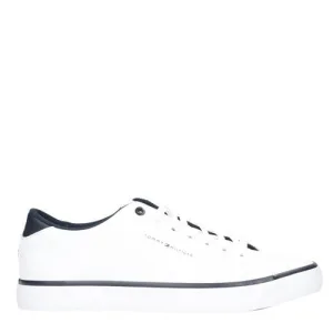 Tommy Hilfiger leren sneakers wit/blauw