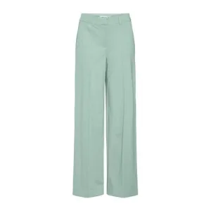ICHI wide leg regular waist pantalon