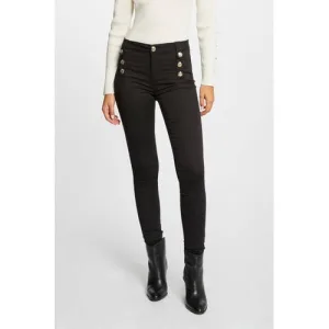 Morgan high waist skinny broek zwart