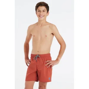 Protest zwemshort CULTURE JR roodbruin