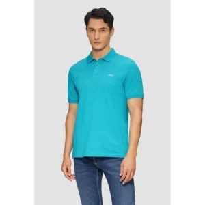 s.Oliver regular polo blauw