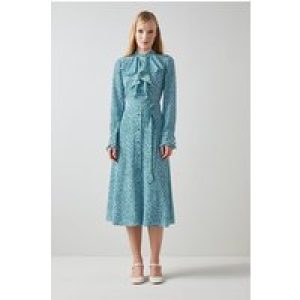 LK Bennett Soni – Shirt Dress Green/blue