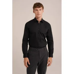 WE Fundamentals overhemd black uni