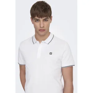 ONLY & SONS slim fit polo ONSFLETCHER bright white