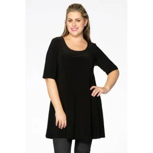 YOEK T-shirt van travelstof DOLCE zwart