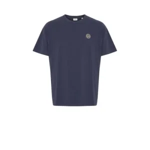 Solid T-shirt donkerblauw