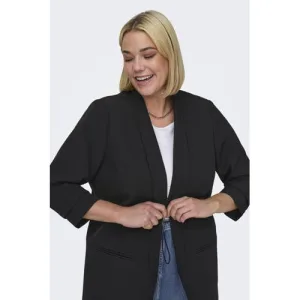 ONLY CARMAKOMA rechtvallende blazer CARELLY zwart