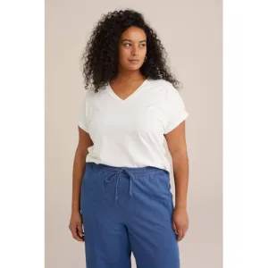 WE Fashion Curve T-shirt wit