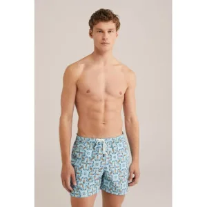 WE Fashion zwemshort lichtblauw