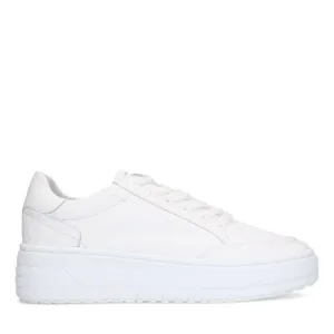 Manfield leren sneakers wit