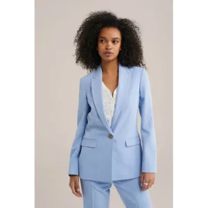 WE Fashion getailleerde blazer lila