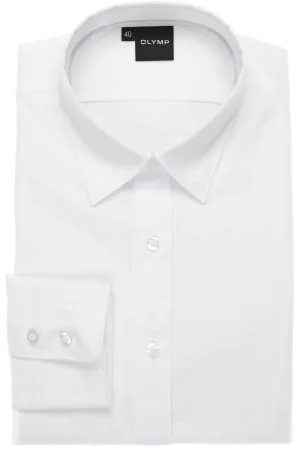 OLYMP Dames Overhemd wit, Effen