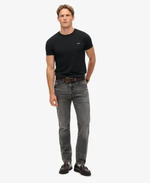 Superdry Mannen Vintage Slimfit Jeans met Rechte Pijpen Donkergrijs