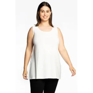 YOEK singlet van travelstof DOLCE ecru