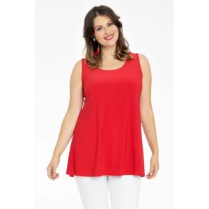 YOEK singlet van travelstof DOLCE rood