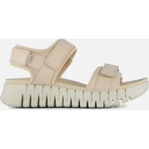 Ecco Gruuv Sandalen beige Leer – Dames –