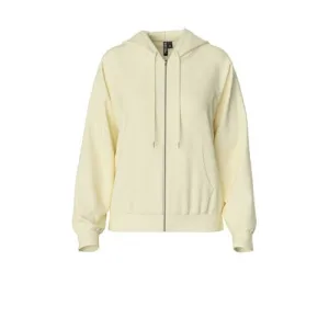 PIECES sweatvest PCCHILLI zachtgeel