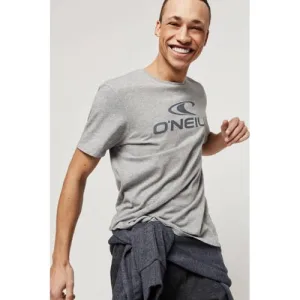 O’Neill regular fit T-shirt met logo grijs