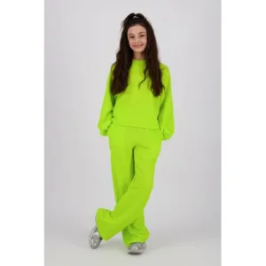 Raizzed wide leg broek neon geel