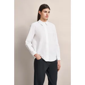 Bugatti Blouse met lange mouwen van elastisch katoen