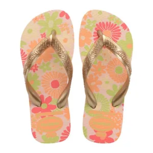 Havaianas Kids Flores teenslippers goud/roze