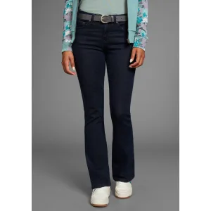 KangaROOS 5-pocket jeans uitlopende pijp, used-wassing, normale taillehoogte