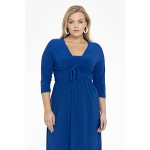 YOEK bolero DOLCE van travelstof blauw