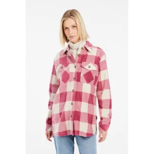 Protest shacket fleece Salt roze