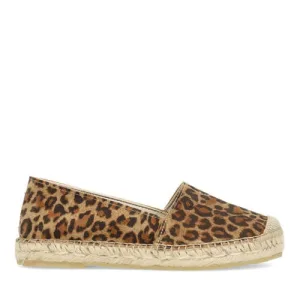 Manfield suède espadrilles beige/cognac/zwart