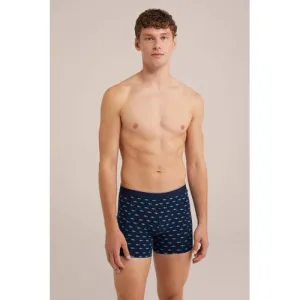 WE Fashion boxershort donkerblauw
