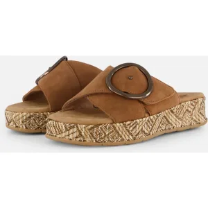 Tamaris Comfort Slippers cognac Leer – Dames –