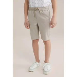 WE Fashion slim casual short beige