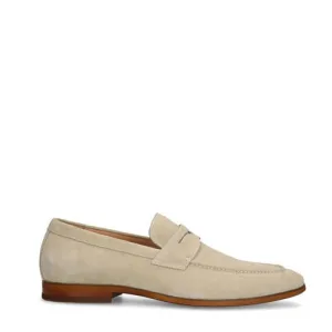 Manfield suède loafers beige