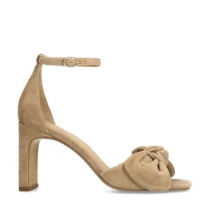 Manfield suède sandalettes beige