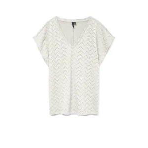 VERO MODA top wit ajour