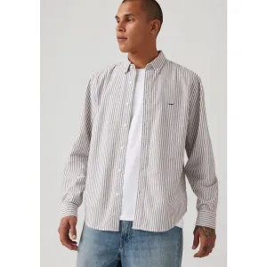 Levi’s® Overhemd met lange mouwen AUTHENTIC BUTTON DOWN met ton-in-ton logo-borduursel op de borst