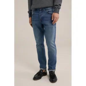 WE Fashion Blue Ridge slim fit jeans mid blue