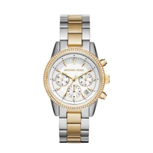 Michael Kors horloge MK6474 Ritz zilverkleurig
