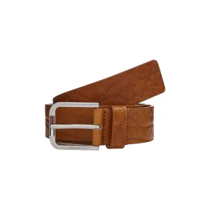 TOMMY JEANS Leren riem TJM AUSTIN TEXTURE 3.5 Label op de sluiting, nerf leer
