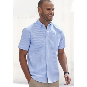 NU 20% KORTING: H.I.S Overhemd met korte mouwen Regular fit Oxford overhemd met korte mouwen met button-down-kraag van 100% katoen