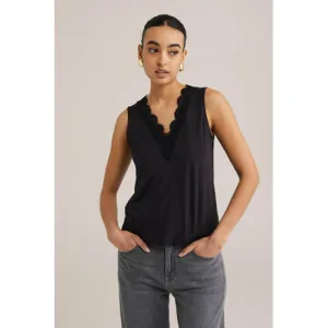 WE Fashion mouwloze top zwart