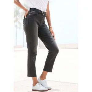 Lascana Ankle jeans met stretch, elastische jeans in rechte pasvorm