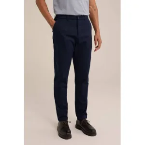 WE Fashion tapered fit chino heavy blue