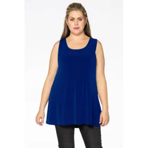 YOEK singlet van travelstof DOLCE blauw