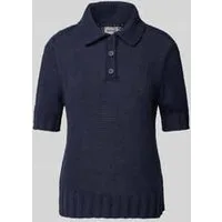 mustang Gebreid shirt met polokraag, model ‘Lolita’