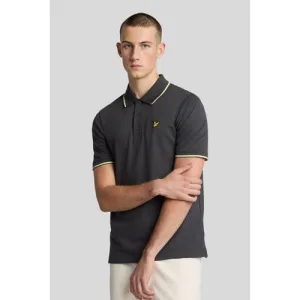 Lyle & Scott regular polo antraciet