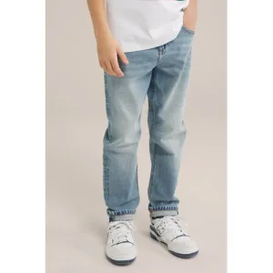 WE Fashion Blue Ridge regular fit jeans lichtblauw