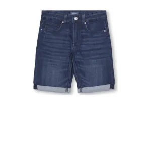 KIDS ONLY BOY skinny denim short KOBPLY dark blue denim