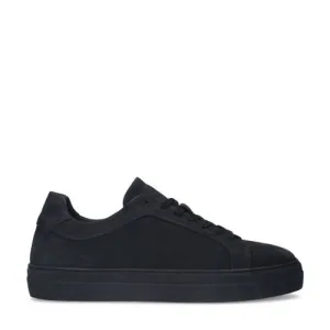 Manfield nubuck sneakers zwart