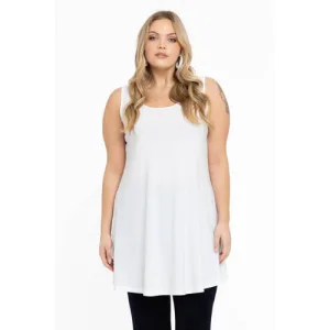 YOEK singlet van travelstof DOLCE wit